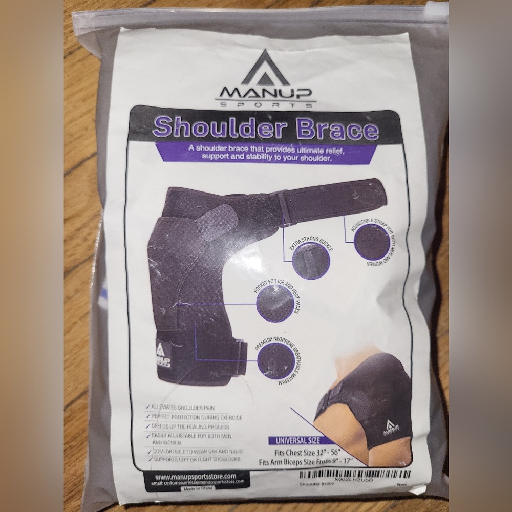 Unisex Manup Shoulder Brace NIB.